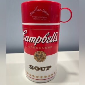 Campbell's Soup Red Insulated Thermos BPA free